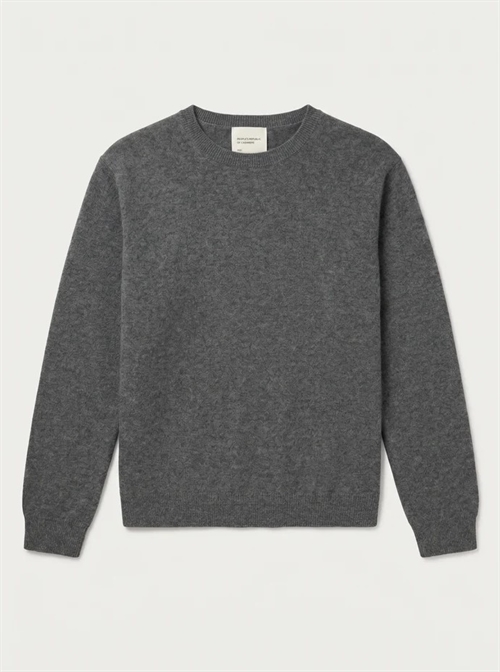 PEOPLES REPUBLIC OF CASHMERE WOMENS REGULAR O-NECK HEATHER GREY